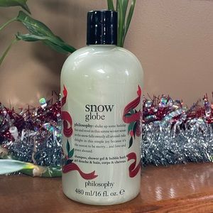 PHILOSOPHY SNOW GLOBE 16oz. SHAMPOO, SHOWER GEL & BUBBLE BATH. NEW. UNSEALED.
